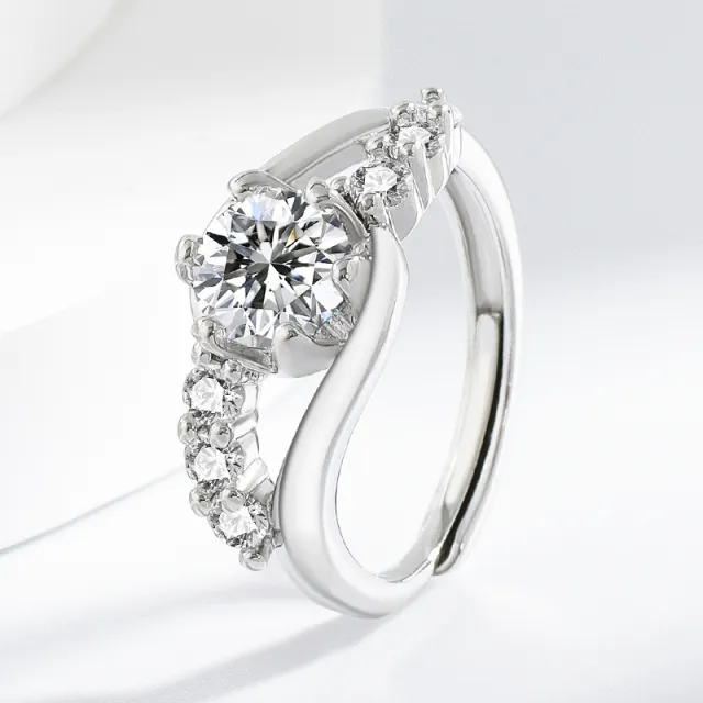 Design High grade Diamond Ins Style Couple Finger Ring White Gold Color - Shop at LoveMi