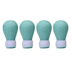 Pet Anti-Scratch Bite Cat Space Hood Cat Head Cover - Cat Foot Cover Green - View 1