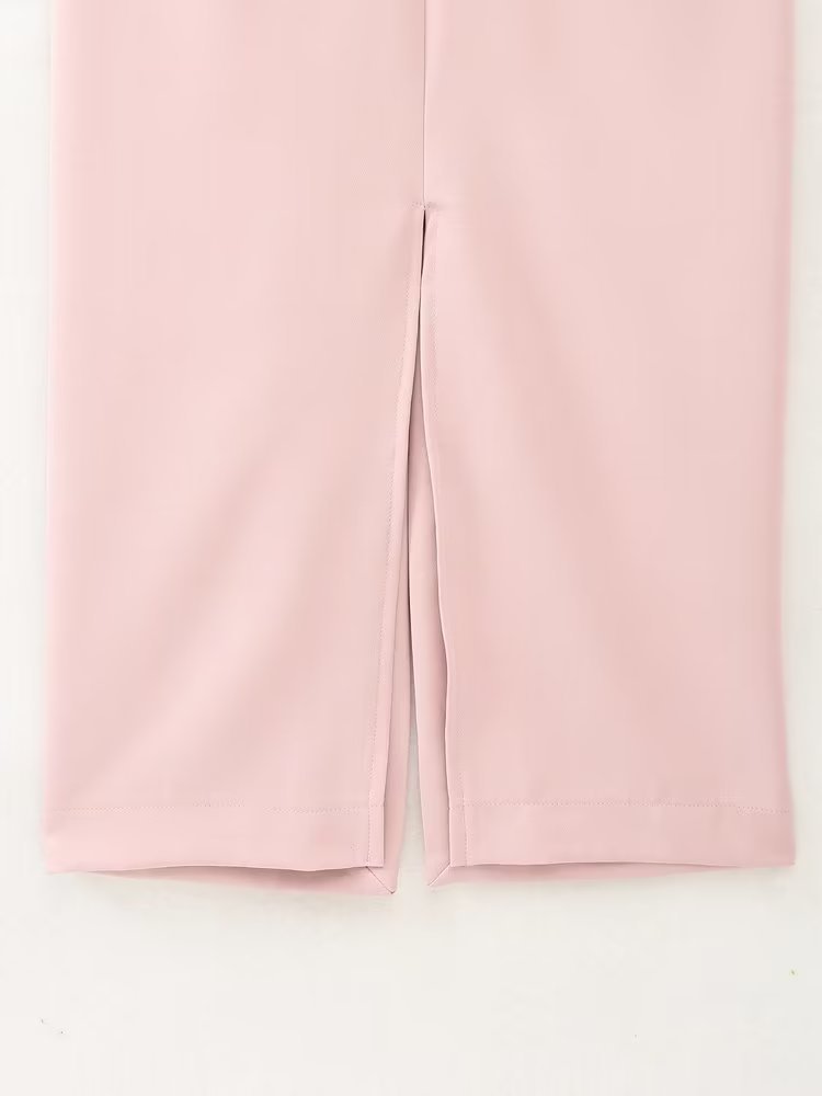 French Fashion Casual Vest Effect Midi Skirt Dress