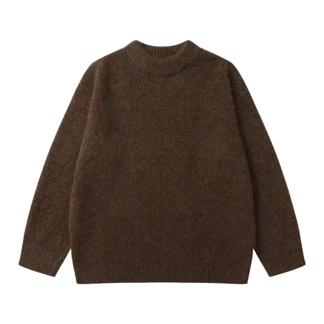 Women's Sweater Idle Style Loose Fall And Winter Outer Wear Brown - Shop at LoveMi