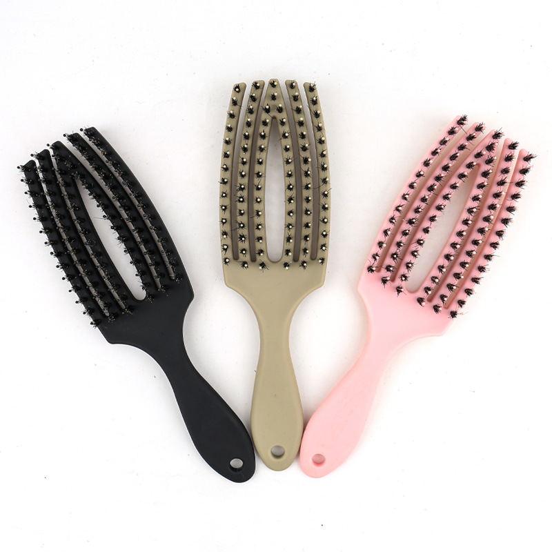 Pork Ribs Portable Hair Comb For Women