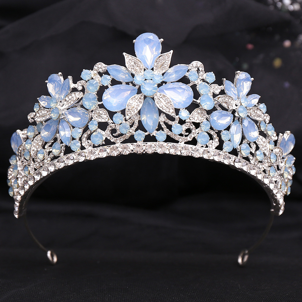 Leaves Rhinestone Crown Hair Accessory Headband — foto 5