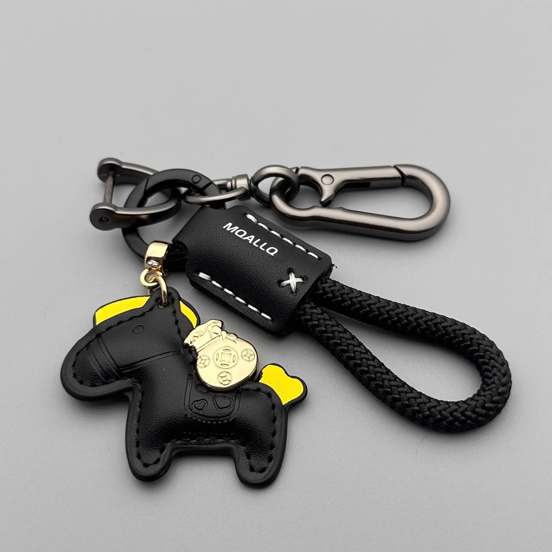 Immediately Rich Handmade Cowhide Car Key Ring