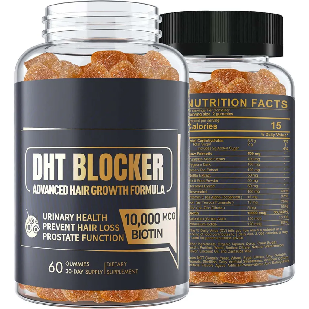 Blocking Agent Soft Candy Hair 60 Capsules DHT Soft Candy - Black