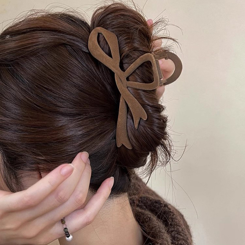 Ribbon Velvet New Back Head Autumn And Winter Shark Clip 4