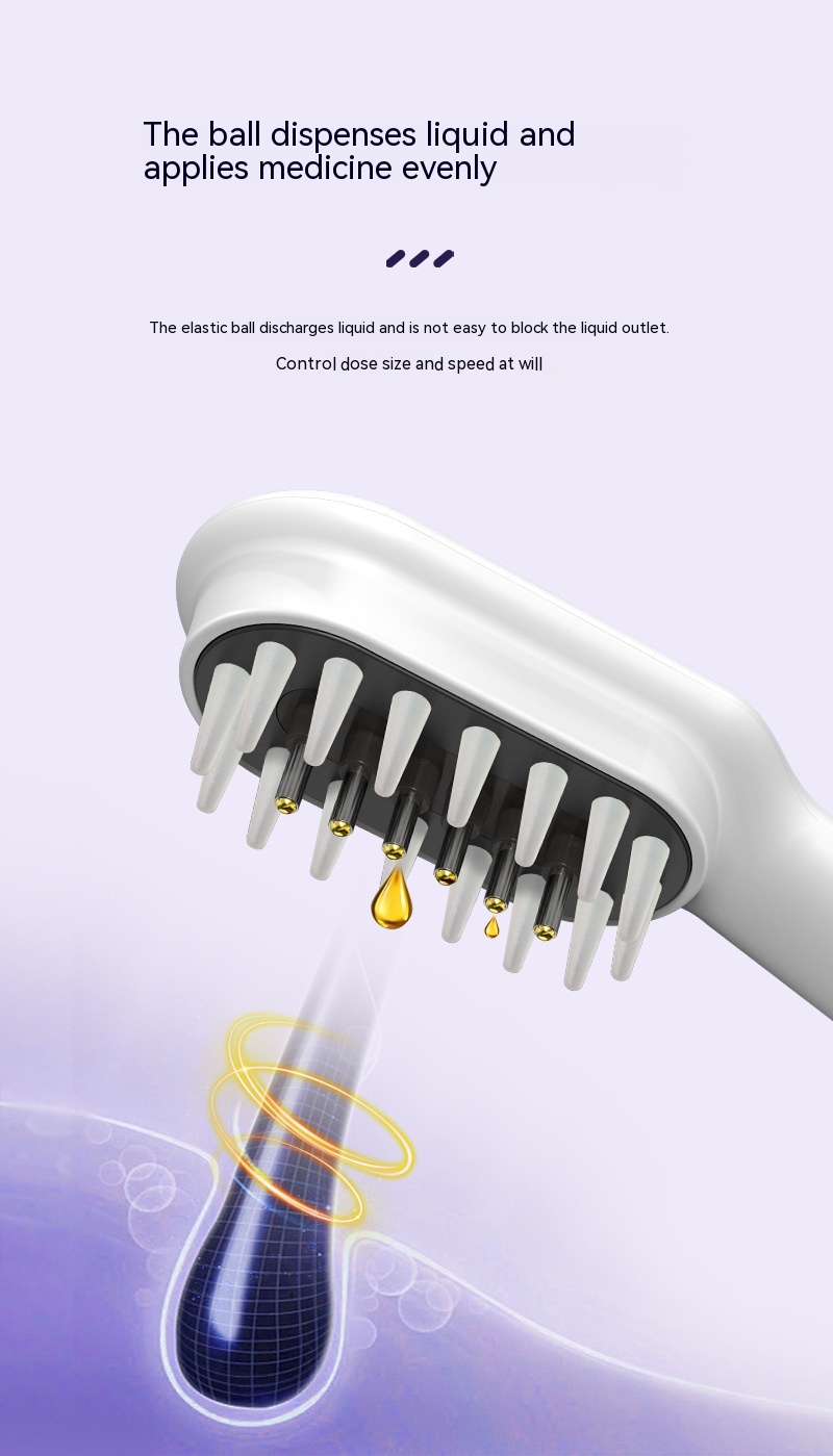 Scalp Medicine Feeder Care Massage Blue Light Red Light Hair Growth Tonic Import Comb — foto 6