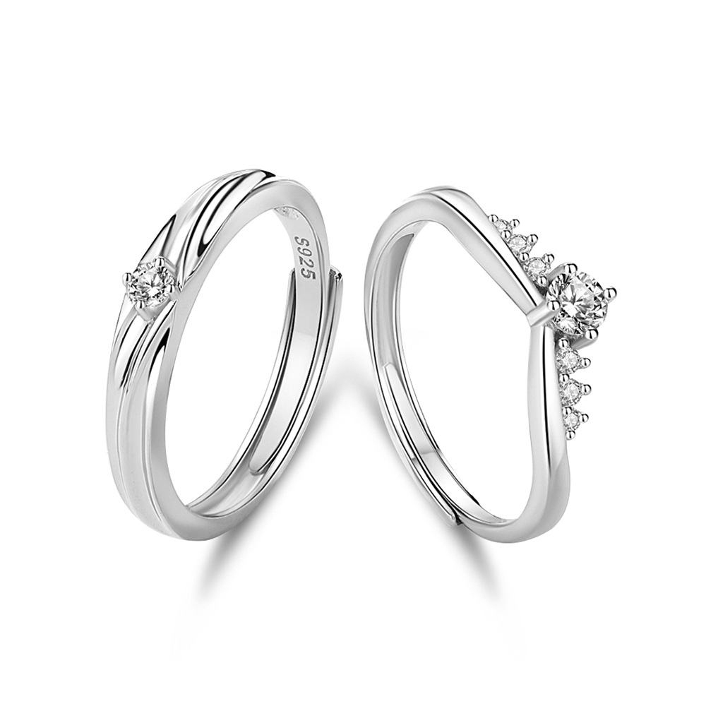 Love Forever Couple Couple Rings Men's And Women's S925 Sterling Silver