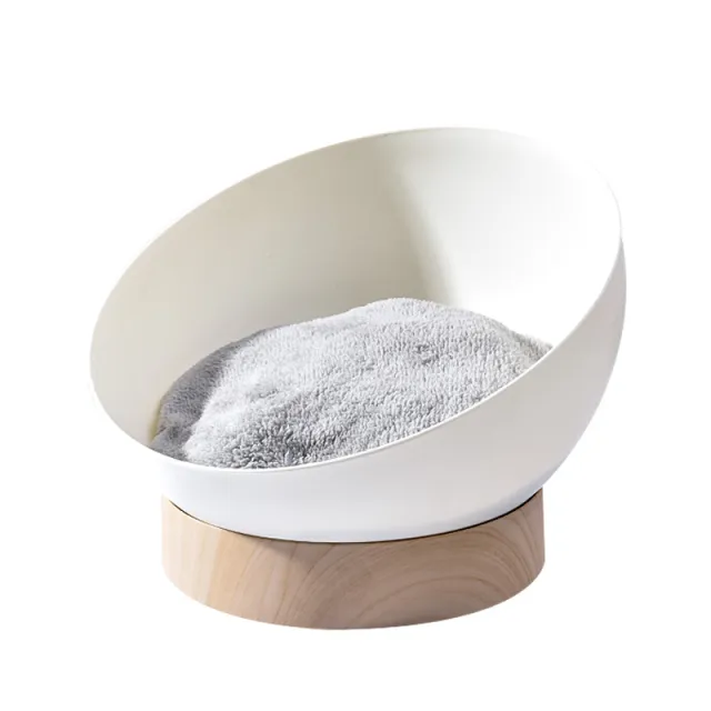 Cat Nest Four Seasons Universal Cat Egg Shell Nest Four Seasons Cat Nest Multifunctional Toy Cat Turntable Cat Basin White Wood Grain Bottom - Shop at LoveMi