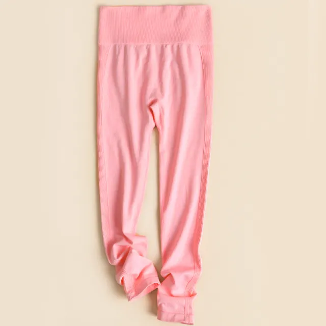 Fitness Pants Sports Running Tight High Waist Hip Lifting Stretch Peach Quick drying Leggings Light Pink - Shop at LoveMi
