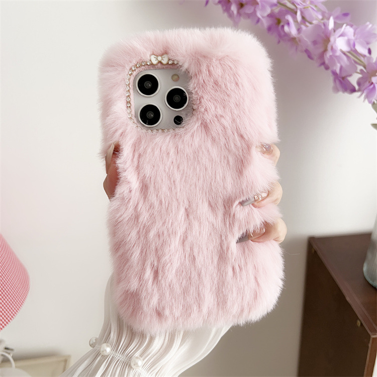 Title 3, Autumn And Winter Plush Sets Of Warm Phone Case