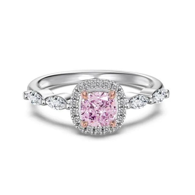 New Cube Sugar Layered Silver Ring Women White Gold Color - Shop at LoveMi