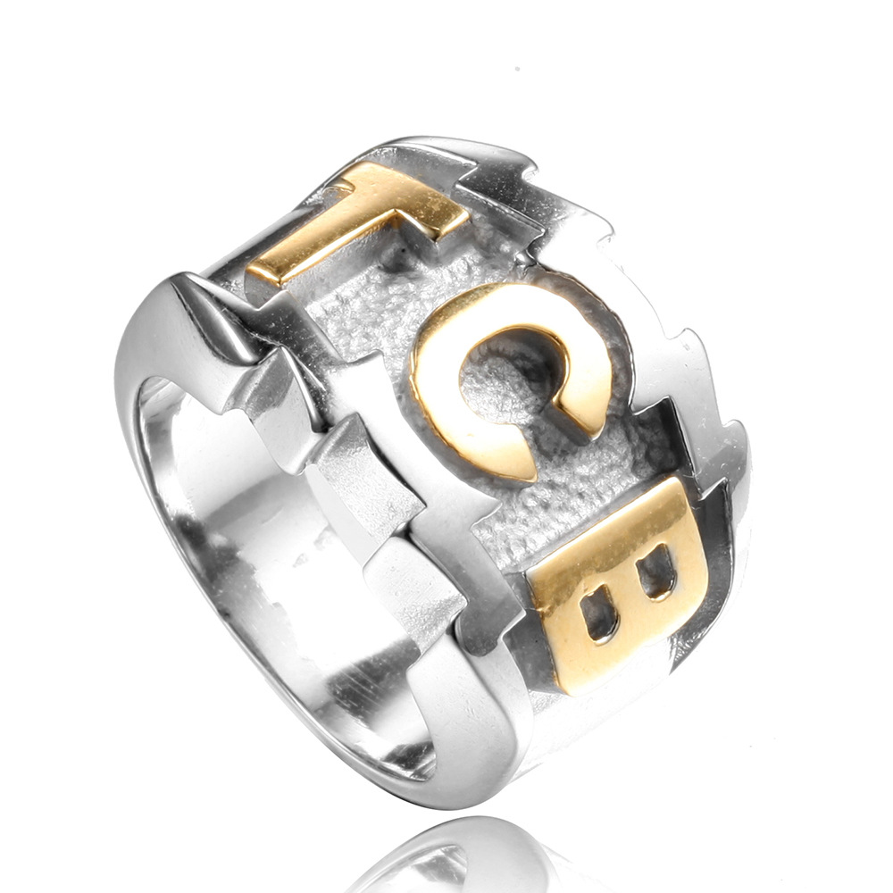 Mens Ring Titanium TCB Stainless Steel