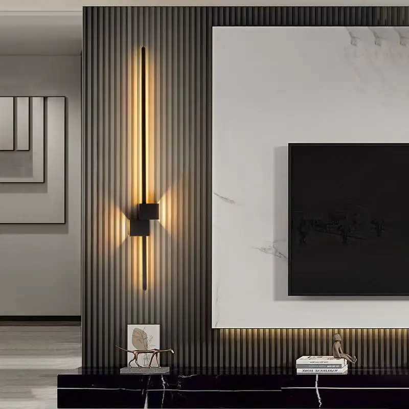 Line Wall Living Room Background Bedroom Bedside
