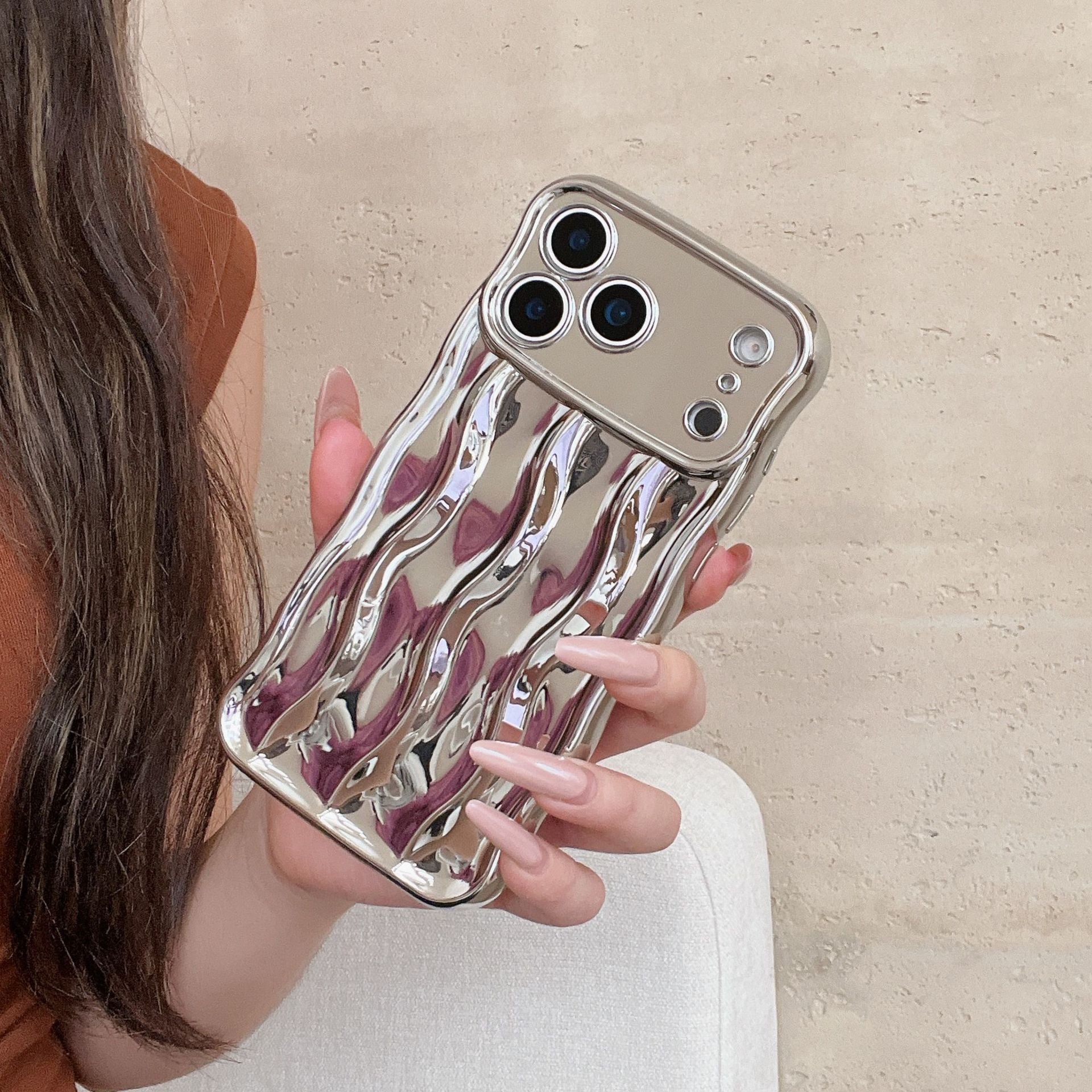 Solid Color Electroplating Advanced Sense Stripes Suitable For Phone Case - Image 9