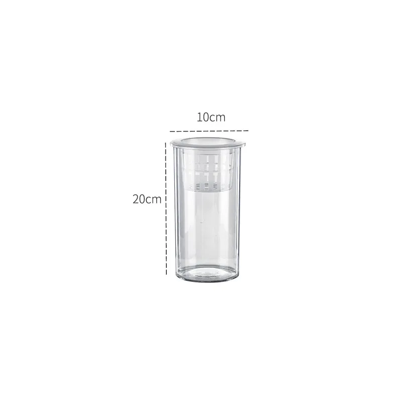 Living Room Micro Landscape Desktop Ecological Pot Transparent Plastic Creative Decoration Fish Tank - 5005 Cylinder 837