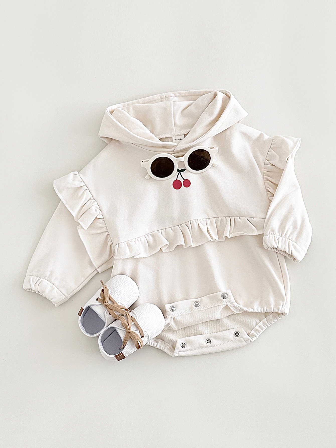 Title 6, Baby Girl Sweet Cherry Embroidered Long Sleeve ...