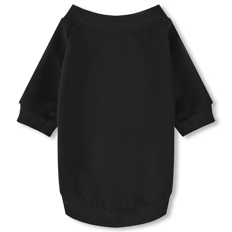 Blank Pullover Sweater Pet Clothes - Black