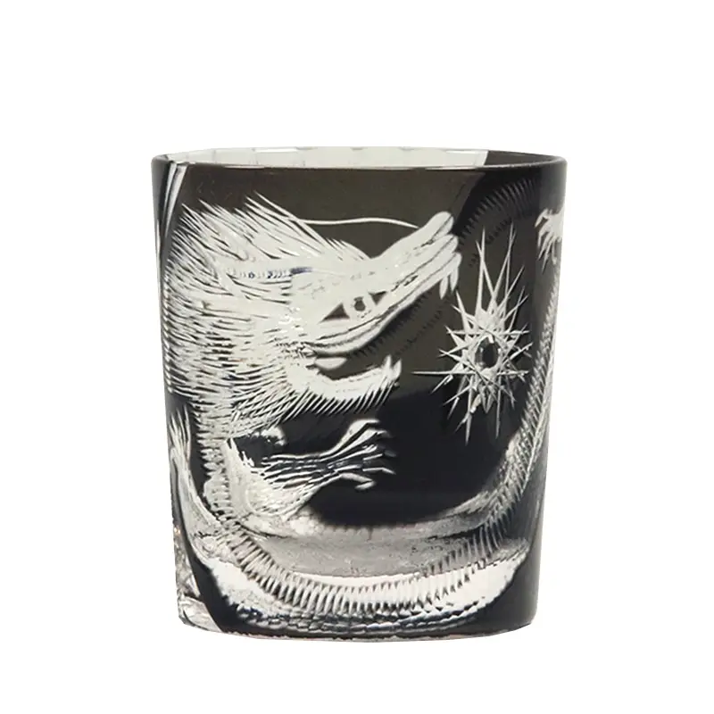 Jinzhi Black Dragon Phoenix Dance Crystal Glasses