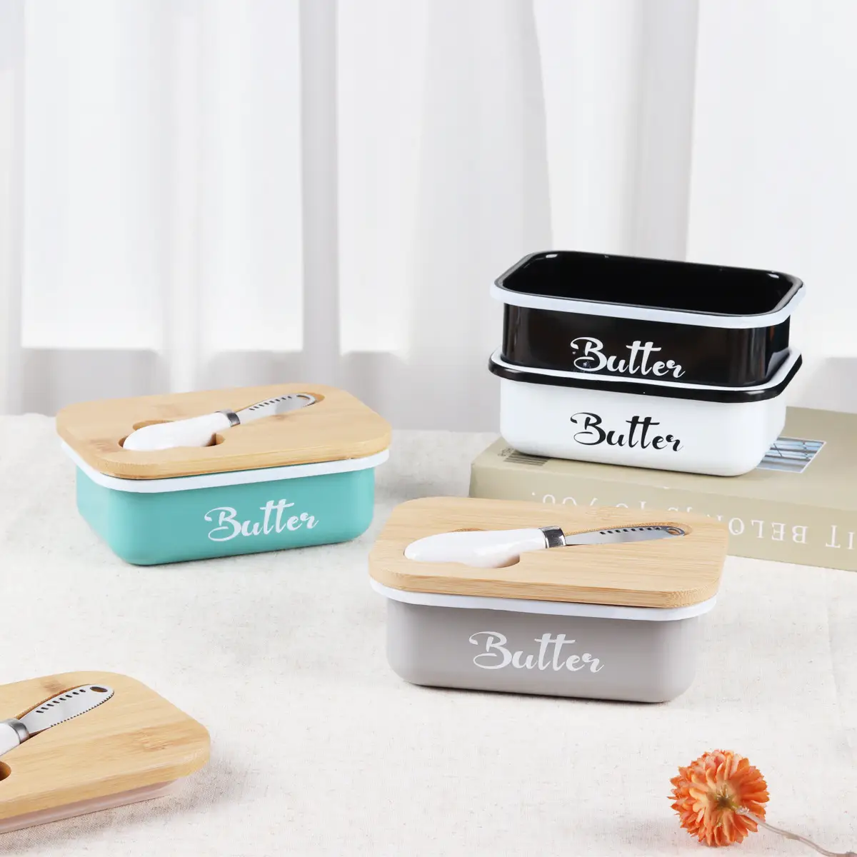 Butter Sealed Storage Jar Western-style Household Cheese Box