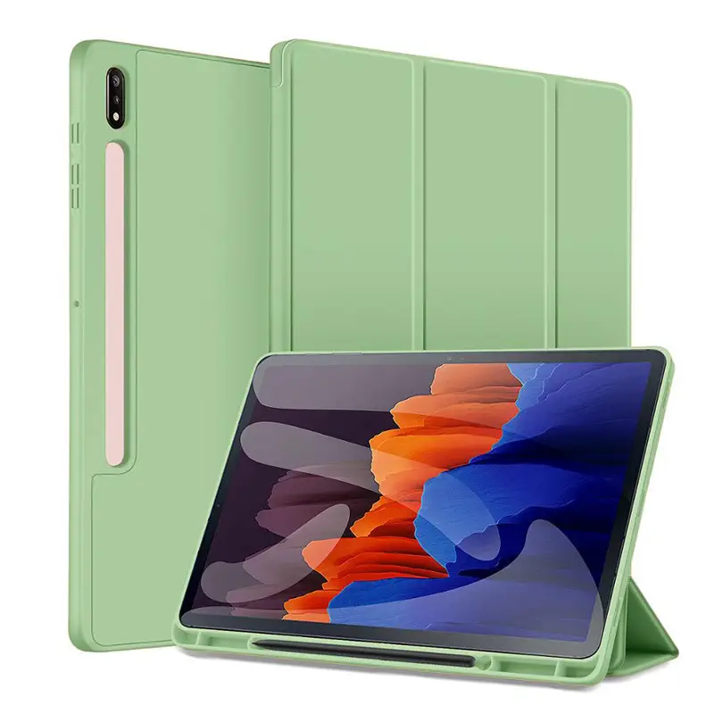 Minimalist Solid Color S8S9 Tablet Case With Pen Slot
