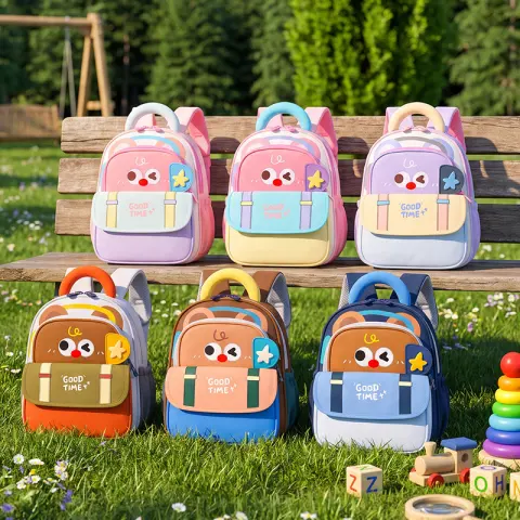 Little Bear Childrens Backpack Lightweight Kindergarten School Bag