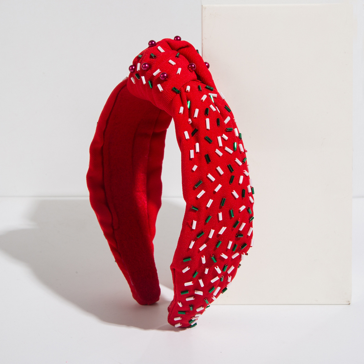 Fashion Hand-stitched Glass Tube Headband Temperament — foto 3