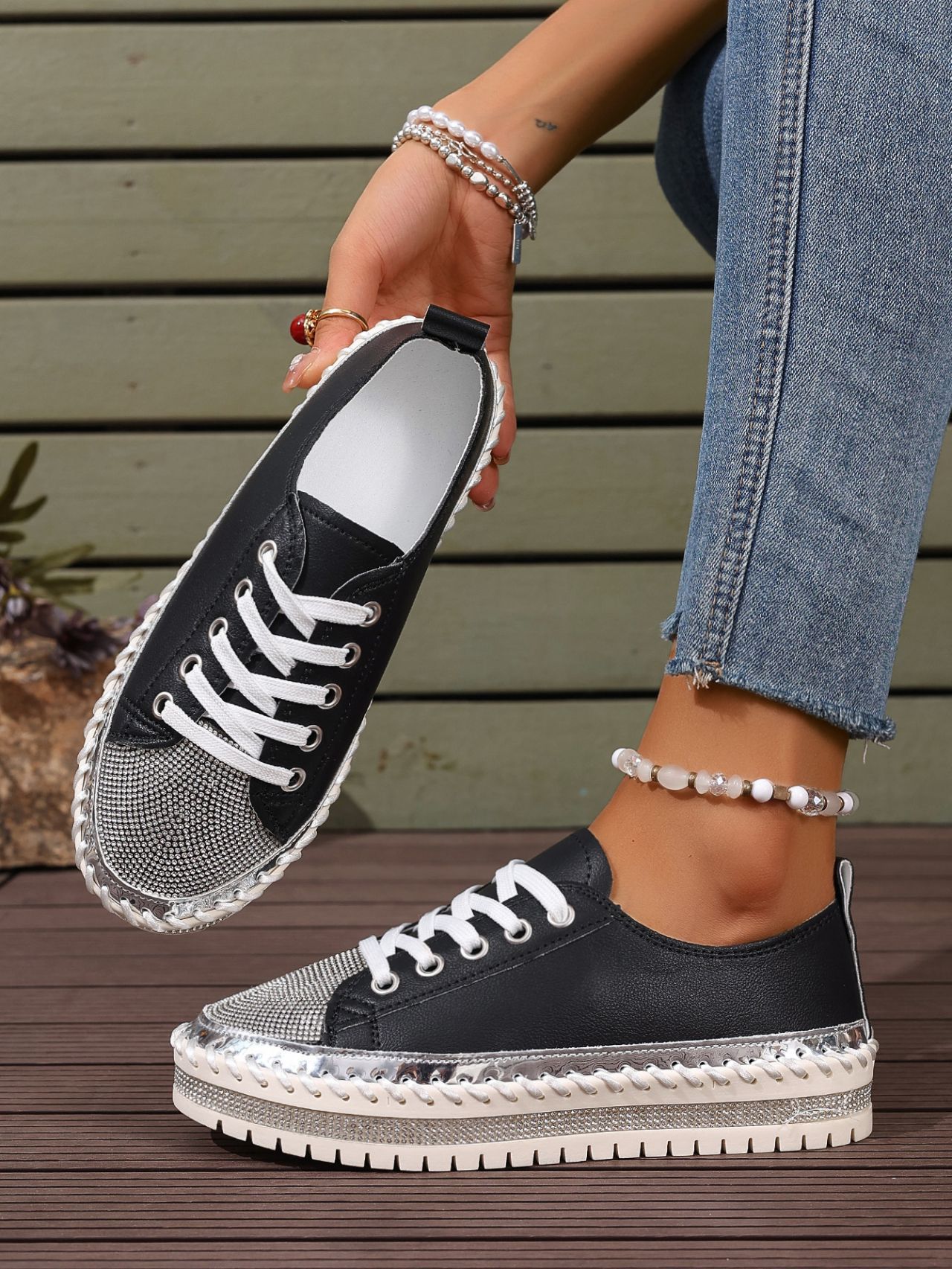 Women’s Plus Size White Sneakers