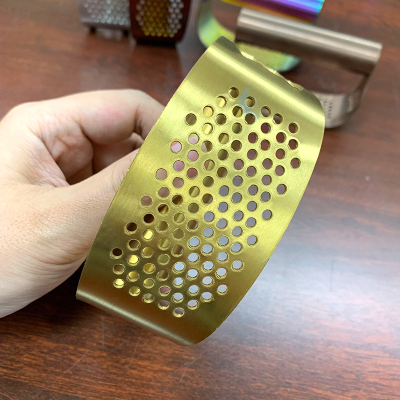 304 Stainless Steel Ring Garlic Press Household Small