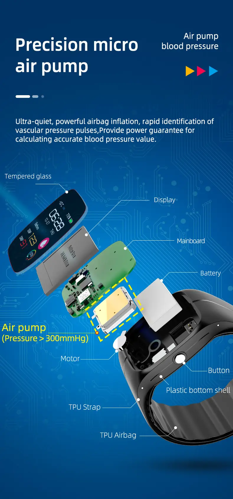Smart Watch P20 Blood Oxygen Blood Pressure Heart Rate Monitoring