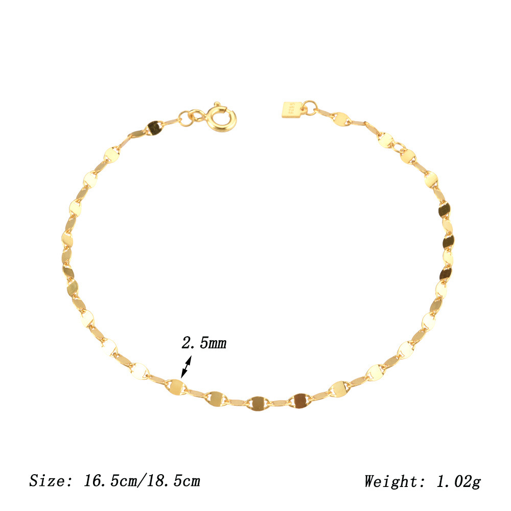 Women's Simple All-match Sterling Silver Bracelet