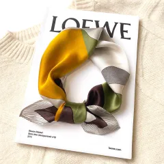 Fashion Lady Sunflower Vintage Scarf - 17216 Green - View 1