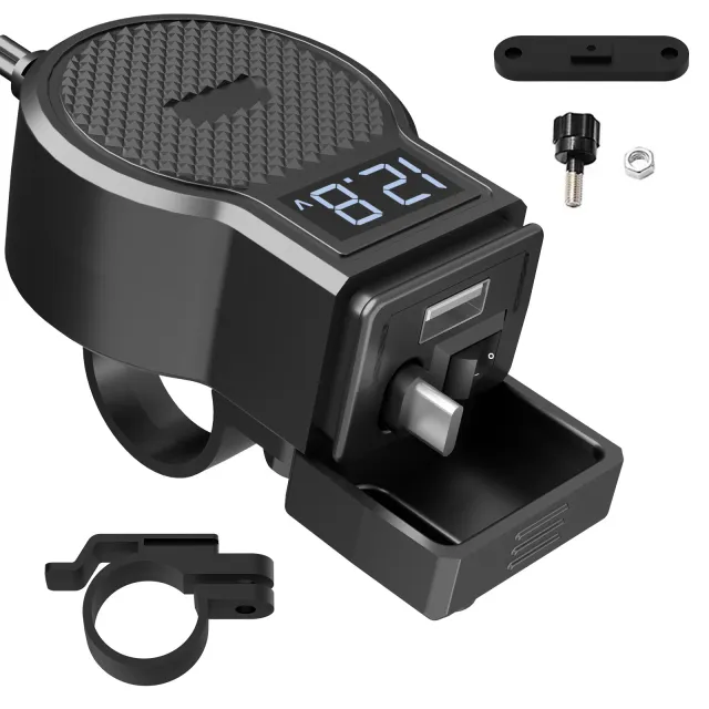 Retractable Fast Charge Modified Motorcycle USB Charger Mt 10 - Shop at LoveMi