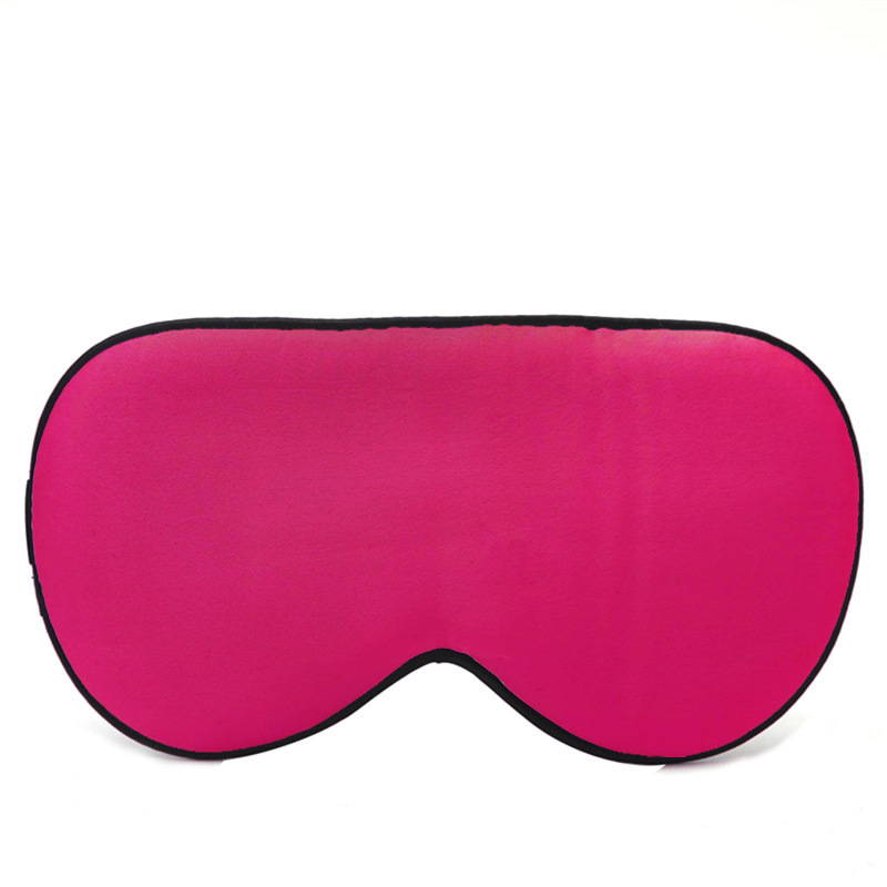 Double sided Real Silk Eye Mask MulberrySilk Embroidered Printed Shading Eye Mask Rose Red - Shop at LoveMi