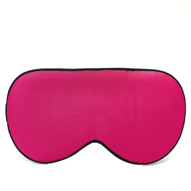 Double sided Real Silk Eye Mask MulberrySilk Embroidered Printed Shading Eye Mask Rose Red - Shop at LoveMi