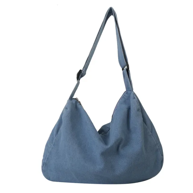 New Summer Fashion Large Capacity Totes Fashion Simple Shoulder Bag For Women Blue - Shop at LoveMi