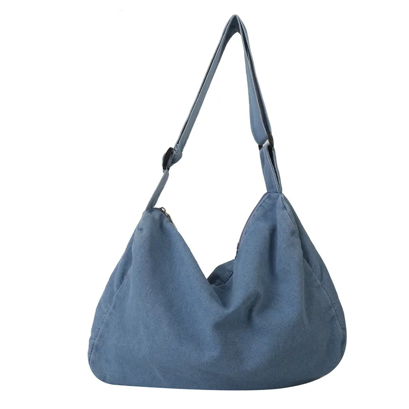 New Summer Fashion Large Capacity Totes Fashion Simple Shoulder Bag For Women - Blue