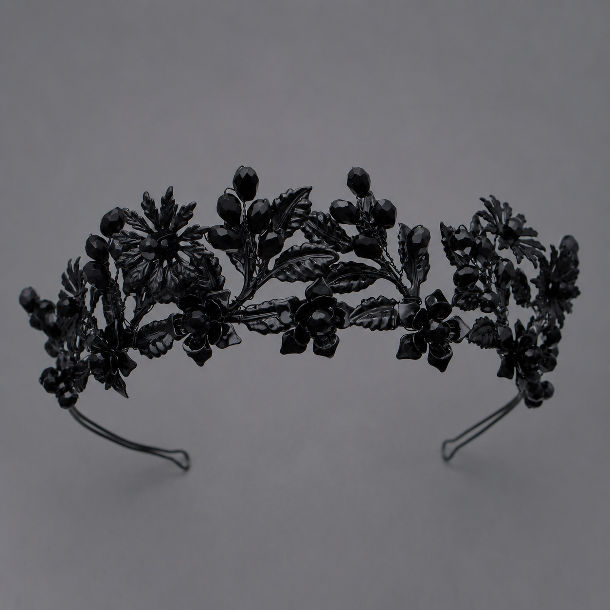 Dark High-end Alloy Rhinestone Crownstylish Headpiece — foto 13