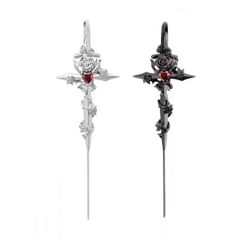Taboo Rose Puncture Ear Hanging Auricular Needle
