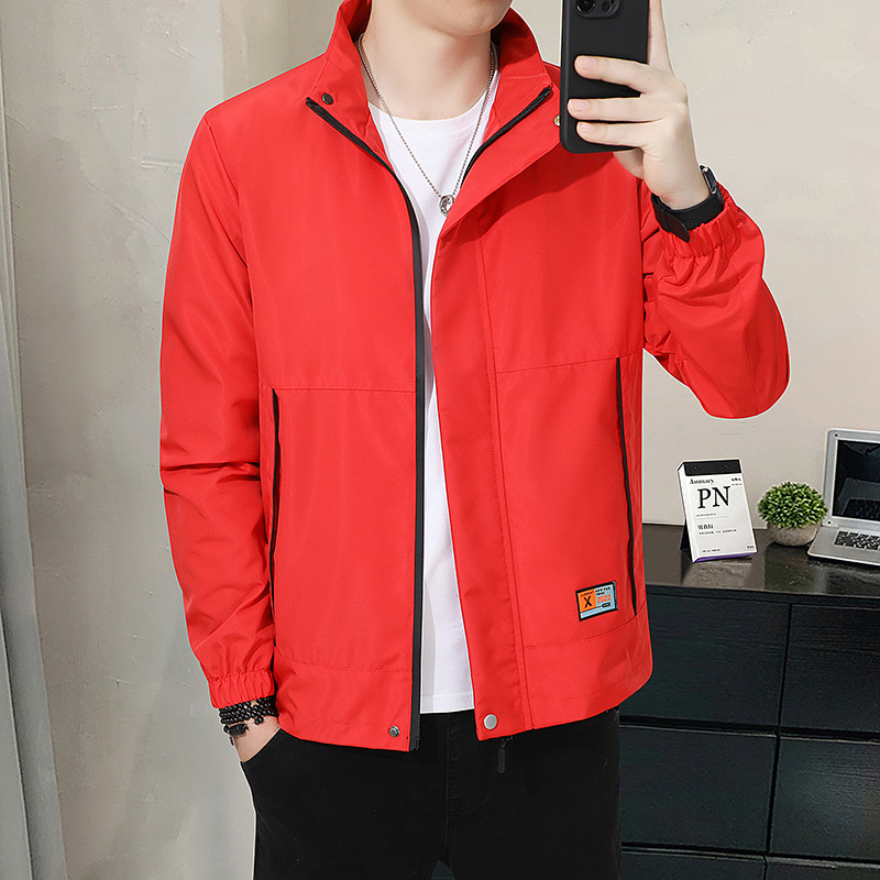 Casual Jacket With Stand Collar Autumn Style For Men