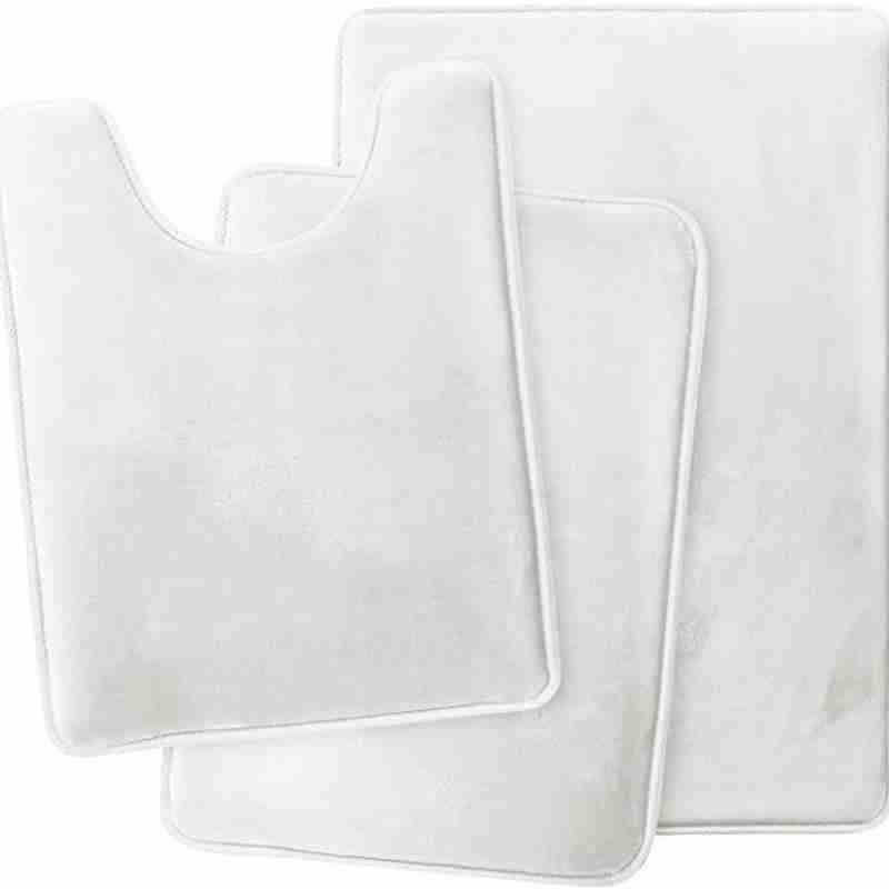 Non-slip Coral Fleece Bathroom Set Toilet Mat And Bathroom Floor Mat For Home Use