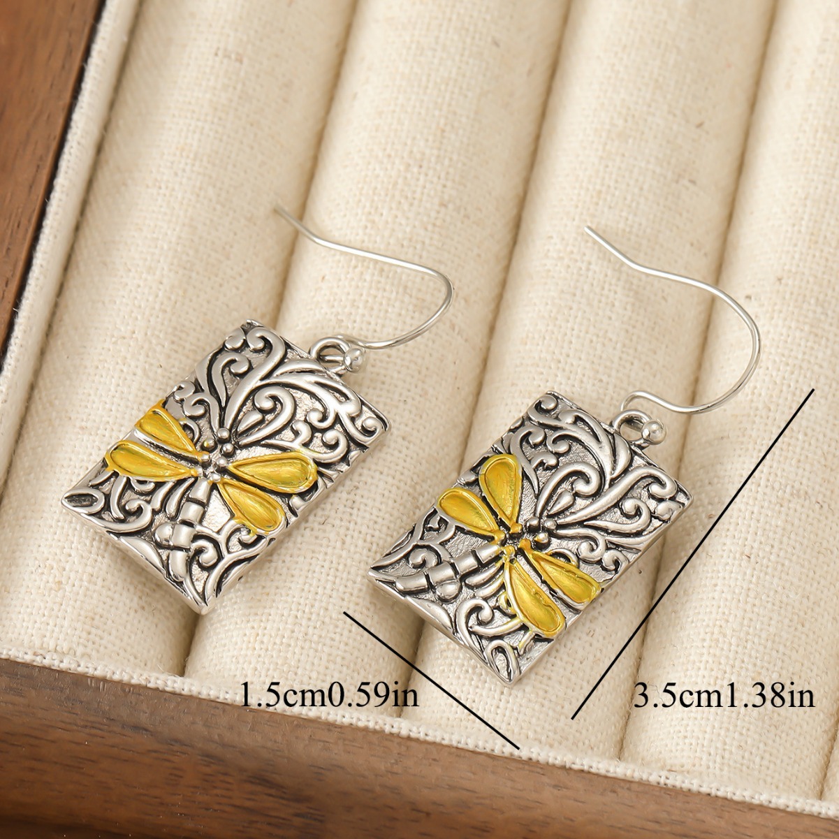 Niche High-grade Women's Dragonfly Earrings All-matching
