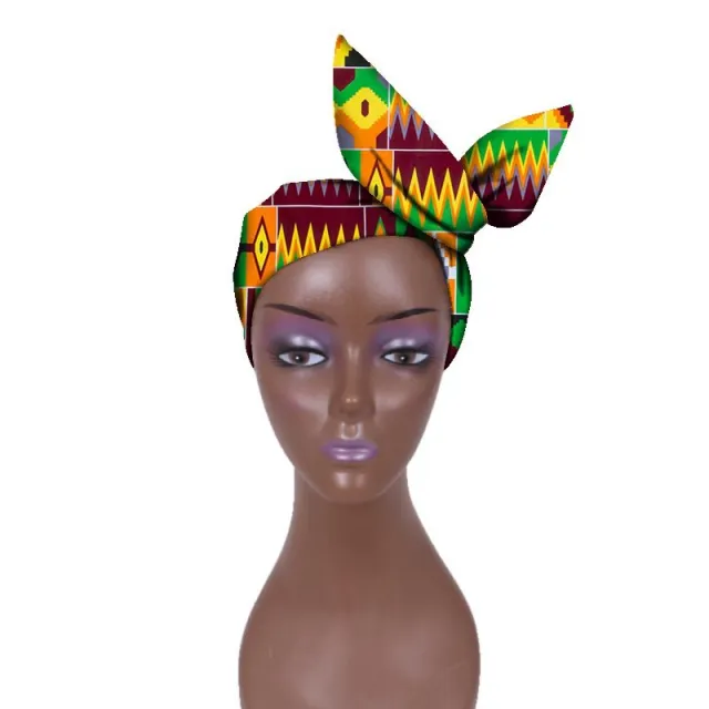 European And American Women's Batik Cloth Hair Band Ankara Fabric Hair Ring Style 1 - Shop at LoveMi