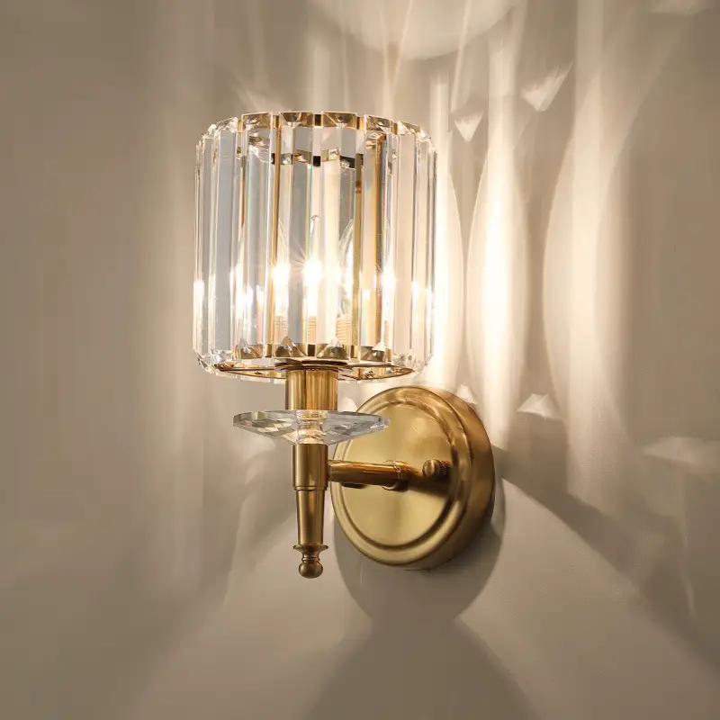 Modern Simple And Light Luxury Crystal Wall Lamp