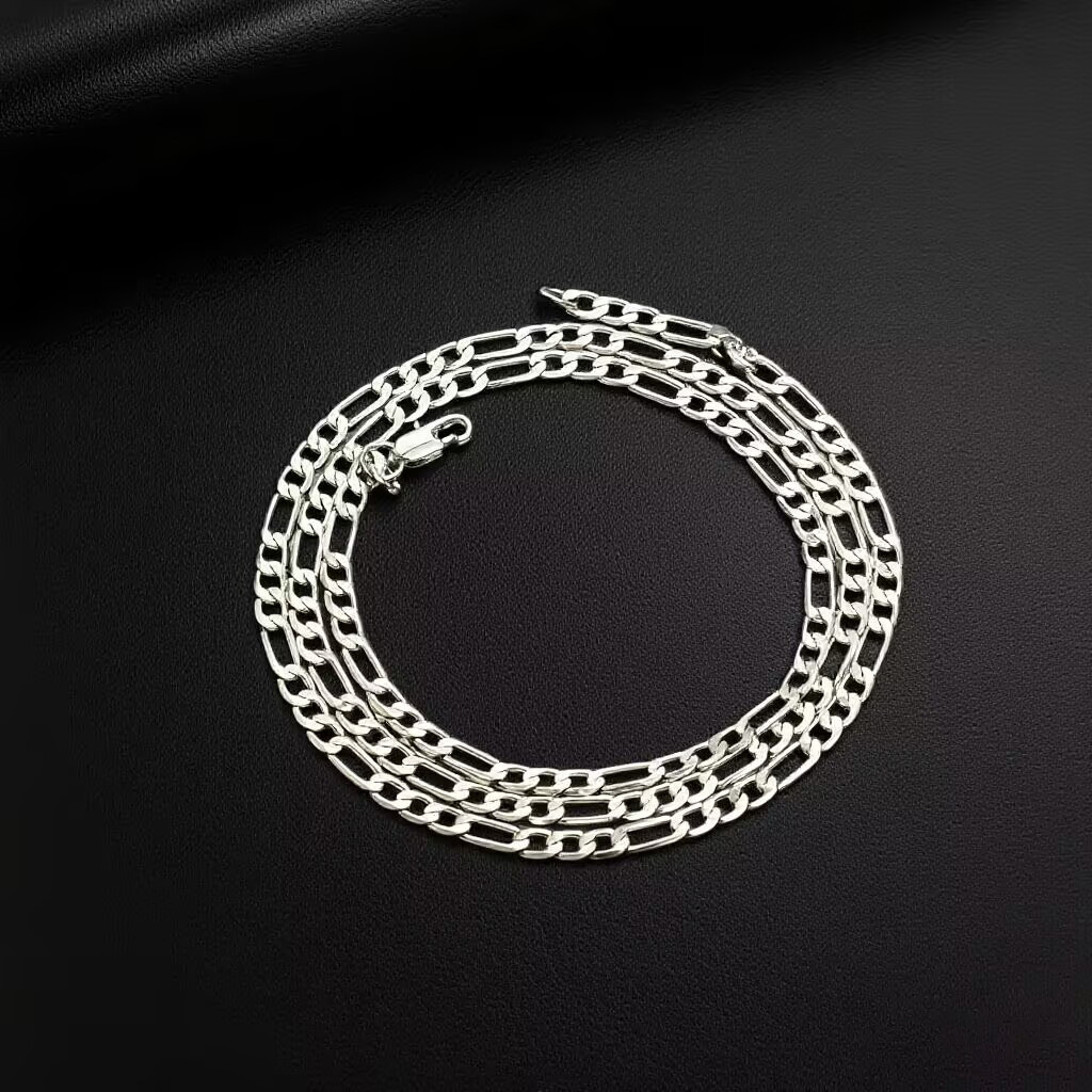 4mm Three in One Chain Bracelet Set Simple And Stylish