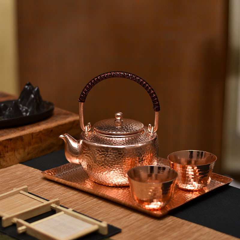 Purely Handmade Copper Teapot For Gongfu Tea