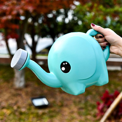 Household Cute Elephant Watering Gardening Sprinkling Can Blue - Shop at LoveMi