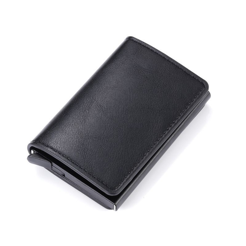 Men's Metal Anti-magnetic ID Card Holder New Student Wallet Business Card Holder