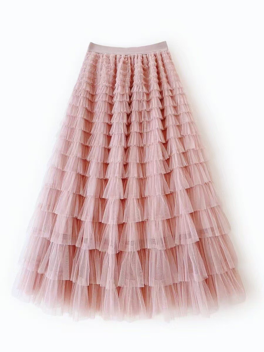 New Mesh Cake Skirt For Women Spring Style