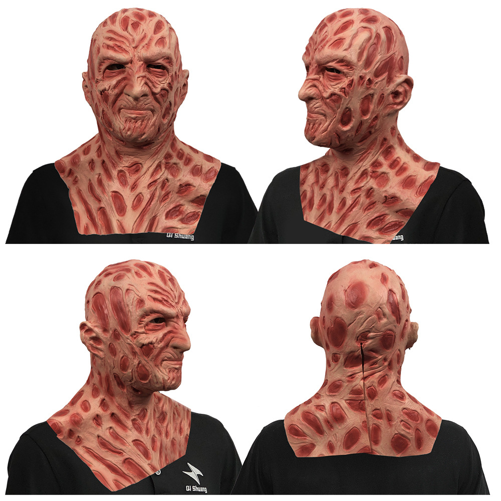 Horror Grimace Mask Gloves Halloween Party Performance Props