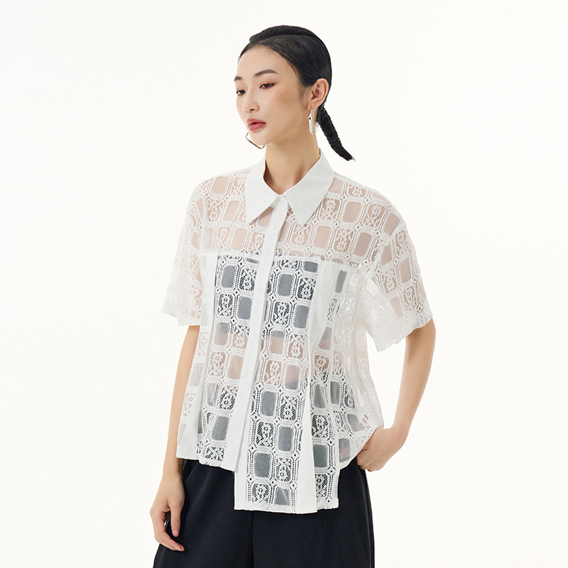 Women's Loose Fashion Versatile Lace Top